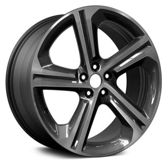 Replace® - 5 Turbine-Spoke Machined with Dark Charcoal 20x8.5 Alloy Factory Wheel - Remanufactured