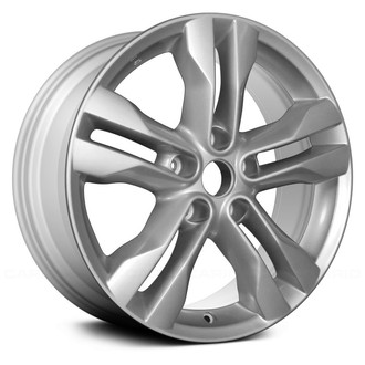 Replace® - Double 5-Spoke Bright Sparkle Silver 17x7 Alloy Factory Wheel - Remanufactured