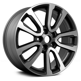 Replace® - 5 V-Spoke Machined and Medium Charcoal 18x7.5 Alloy Factory Wheel - Remanufactured