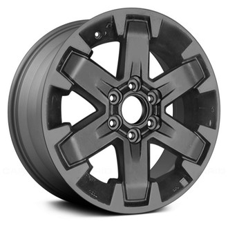 Replace® - 6 I-Spoke Medium Charcoal Metallic Flange Cut 16x7 Alloy Factory Wheel - Remanufactured