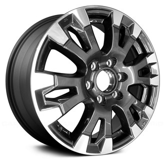 Replace® - 6 V-Spoke Machined and Charcoal 18x7.5 Alloy Factory Wheel - Remanufactured
