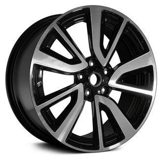 Replace® - 5 V-Spoke Machined and Black 19x7 Alloy Factory Wheel - Replica