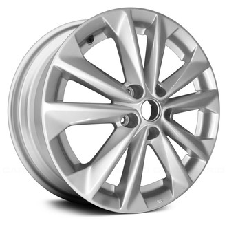 Replace® - 5 V-Spoke Sparkle Silver 17x7 Alloy Factory Wheel - Remanufactured