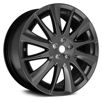 Replace® - 12-Spoke Black Satin Clear 20x7.5 Alloy Factory Wheel - Remanufactured