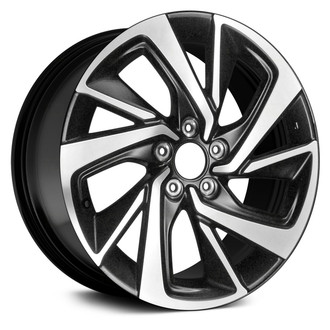 Replace® - 10 Spiral-Spoke Machined and Black 18x7.5 Alloy Factory Wheel - Remanufactured