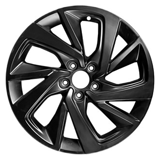 Replace® - 10 Spiral-Spoke Black 18x7.5 Alloy Factory Wheel - Remanufactured