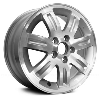 Replace® - 7 I-Spoke Machined with Silver Vents 16x6.5 Alloy Factory Wheel - Remanufactured