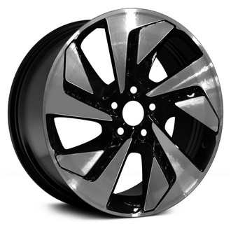 Replace® - 5 Spiral-Spoke Machined and Gloss Black 18x7 Alloy Factory Wheel - Remanufactured