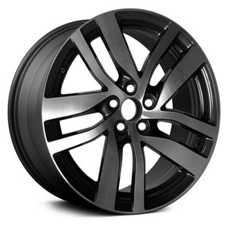 Replace® - 5 Double Spiral-Spoke Machined and Dark Charcoal 20x8 Alloy Factory Wheel - Replica