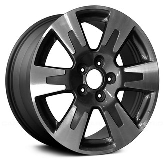 Replace® - 6 I-Spoke Machined and Dark Charcoal Metallic 18x8 Alloy Factory Wheel - Remanufactured