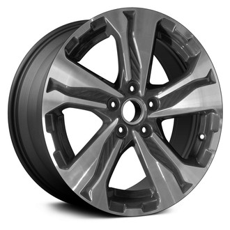 Replace® - 5-Spoke Charcoal with Machined Face 17x7.5 Alloy Factory Wheel - Remanufactured
