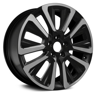 Replace® - 5 V-Spoke Machined and Black 19x7.5 Alloy Factory Wheel - Remanufactured