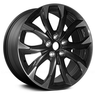 Replace® - 5 V-Spoke Machined and Dark Charcoal 19x7 Alloy Factory Wheel - Remanufactured