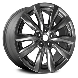 Replace® - 10-Spoke Machined Medium Charcoal 18x8 Alloy Factory Wheel - Remanufactured