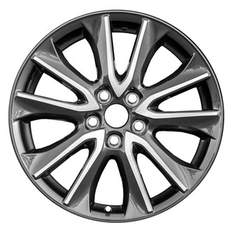 Replace® - 10-Spoke Machined Dark Charcoal Metallic 18x7 Alloy Factory Wheel - Remanufactured