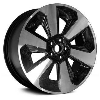 Replace® - 6 Spiral-Spoke Machined and Black Metallic 17x7 Alloy Factory Wheel - Remanufactured