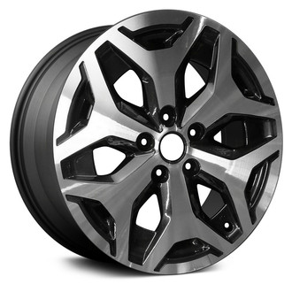 Replace® - 6 Y-Spoke Machined and Dark Charcoal 17x7 Alloy Factory Wheel - Remanufactured
