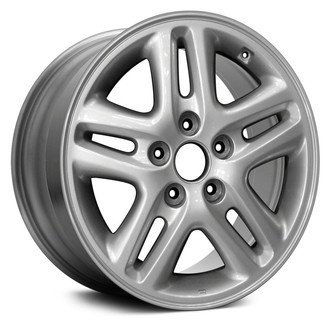 Replace® - Double 5-Spoke Light Silver Acrylic Textured 16x7 Alloy Factory Wheel - Remanufactured