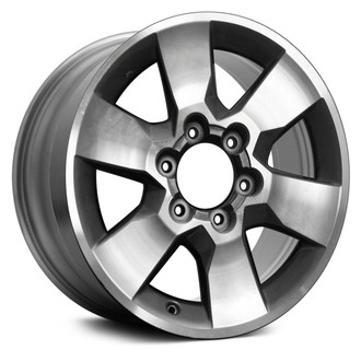 Replace® - 6 I-Spoke Machined and Medium Charcoal 17x7 Alloy Factory Wheel - Remanufactured
