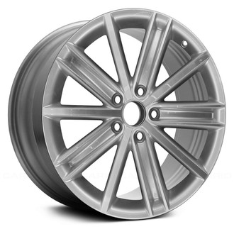 Replace® - 10 Alternating-Spoke Machined with Bright Silvr 18x7 Alloy Factory Wheel - Remanufactured