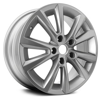 Replace® - 5 V-Spoke Bright Silver 18x8 Alloy Factory Wheel - Remanufactured