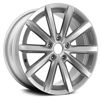 Replace® - 10 I-Spoke Bright Silver Metallic 17x7 Alloy Factory Wheel - Remanufactured