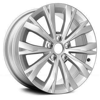 Replace® - 5 V-Spoke Light Silver Metallic 17x7 Alloy Factory Wheel - Remanufactured