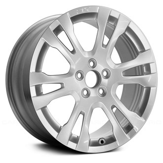 Replace® - 6 Double I-Spoke Silver with Egg Matte Clear 18x7.5 Alloy Factory Wheel - Remanufactured