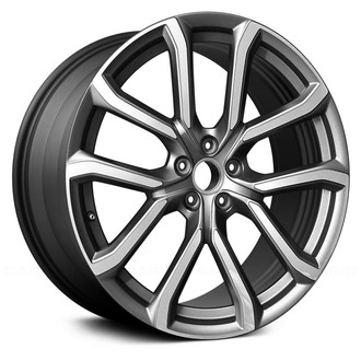 Replace® - 5 V-Spoke Machined and Dark Charcoal Metallic 20x8 Alloy Factory Wheel - Remanufactured