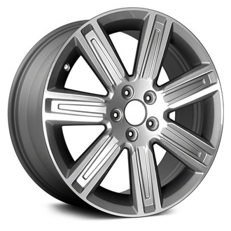Replace® - 7 I-Spoke Machined and Medium Charcoal Metallic 18x7.5 Alloy Factory Wheel - Remanufactured