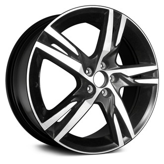 Replace® - Double 5-Spoke Machined with Black Matte Accents 19x7.5 Alloy Factory Wheel - Remanufactured