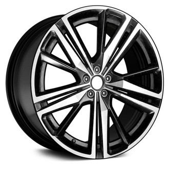 Replace® - 10 Alternating-Spoke Machined and Black 21x8.5 Alloy Factory Wheel - Remanufactured