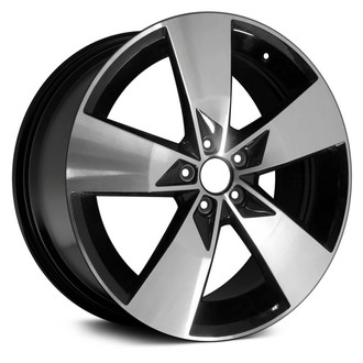 Replace® - 5-Spoke Machined and Black 19x7.5 Alloy Factory Wheel - Remanufactured