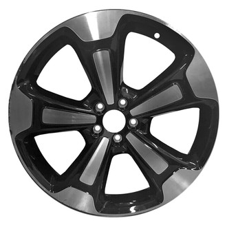 Replace® - 5-Spoke Gloss Black with Machined Face 20x8 Alloy Factory Wheel - Remanufactured