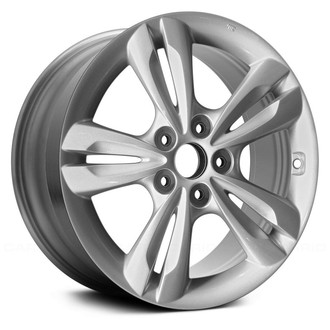 Replace® - Double 5-Spoke Silver Metallic 17x6.5 Alloy Factory Wheel - Remanufactured
