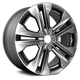 Replace® - 5 V-Spoke Medium Charcoal Metallic 17x7 Alloy Factory Wheel - Remanufactured