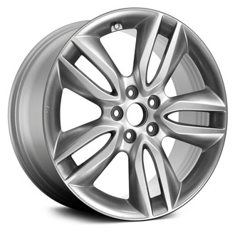 Replace® - Double 5-Spoke Medium Silver with Black Primer 19x7.5 Alloy Factory Wheel - Remanufactured