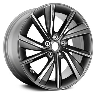 Replace® - 10 Spiral-Spoke Machined and Dark Silver 18x7.5 Alloy Factory Wheel - Remanufactured