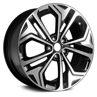 Replace® - 10 Spiral-Spoke Machined and Black 19x7.5 Alloy Factory Wheel - Remanufactured