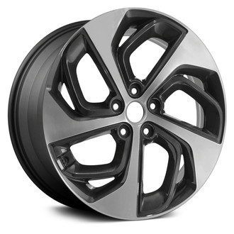 Replace® - 15 Spiral-Spoke Machined Dark Charcoal 19x7.5 Alloy Factory Wheel - Remanufactured