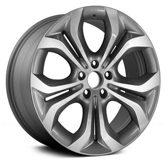 Replace® - 5 V-Spoke Medium Charcoal with Machined Face 20x11 Alloy Factory Wheel - Remanufactured