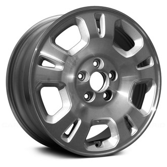 Replace® - 10-Slot Machined and Silver 17x6 Alloy Factory Wheel - Remanufactured