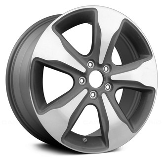 Replace® - 5-Spoke Machined and Medium Charcoal Metallic 18x8 Alloy Factory Wheel - Remanufactured
