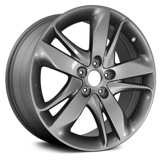 Replace® - 5 Double Turbine-Spoke Medium Charcoal Metallic 19x8 Alloy Factory Wheel - Remanufactured