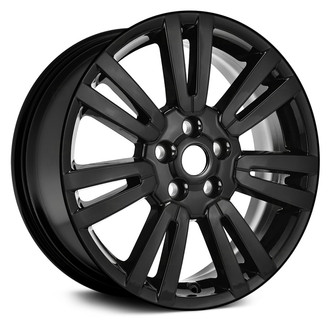 Replace® - 7 V-Spoke Black 19x8 Alloy Factory Wheel - Remanufactured