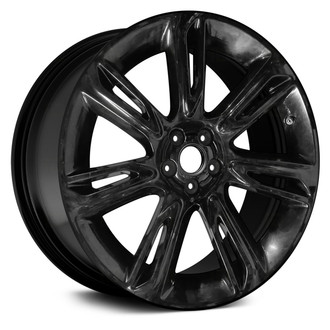 Replace® - 7 Double Turbine-Spoke Black 22x8.5 Alloy Factory Wheel - Remanufactured