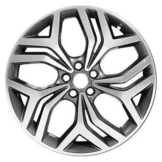 Replace® - Triple 5-Spoke Dark Flat Charcoal with Machined Face 20x8 Alloy Factory Wheel - Remanufactured