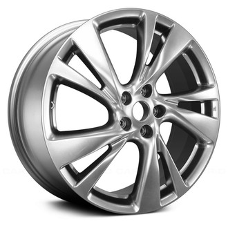 Replace® - 5 Double Spiral-Spoke Medium Hyper Silver 20x7.5 Alloy Factory Wheel - Remanufactured