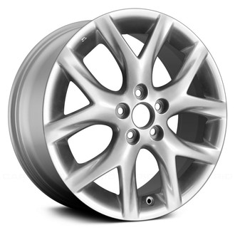 Replace® - 5 Y-Spoke Bright Silver Full Face 17x7 Alloy Factory Wheel - Remanufactured