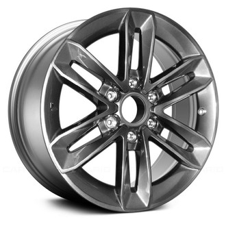 Replace® - 6 V-Spoke Dark Smoked Hyper Silver 18x7.5 Alloy Factory Wheel - Remanufactured